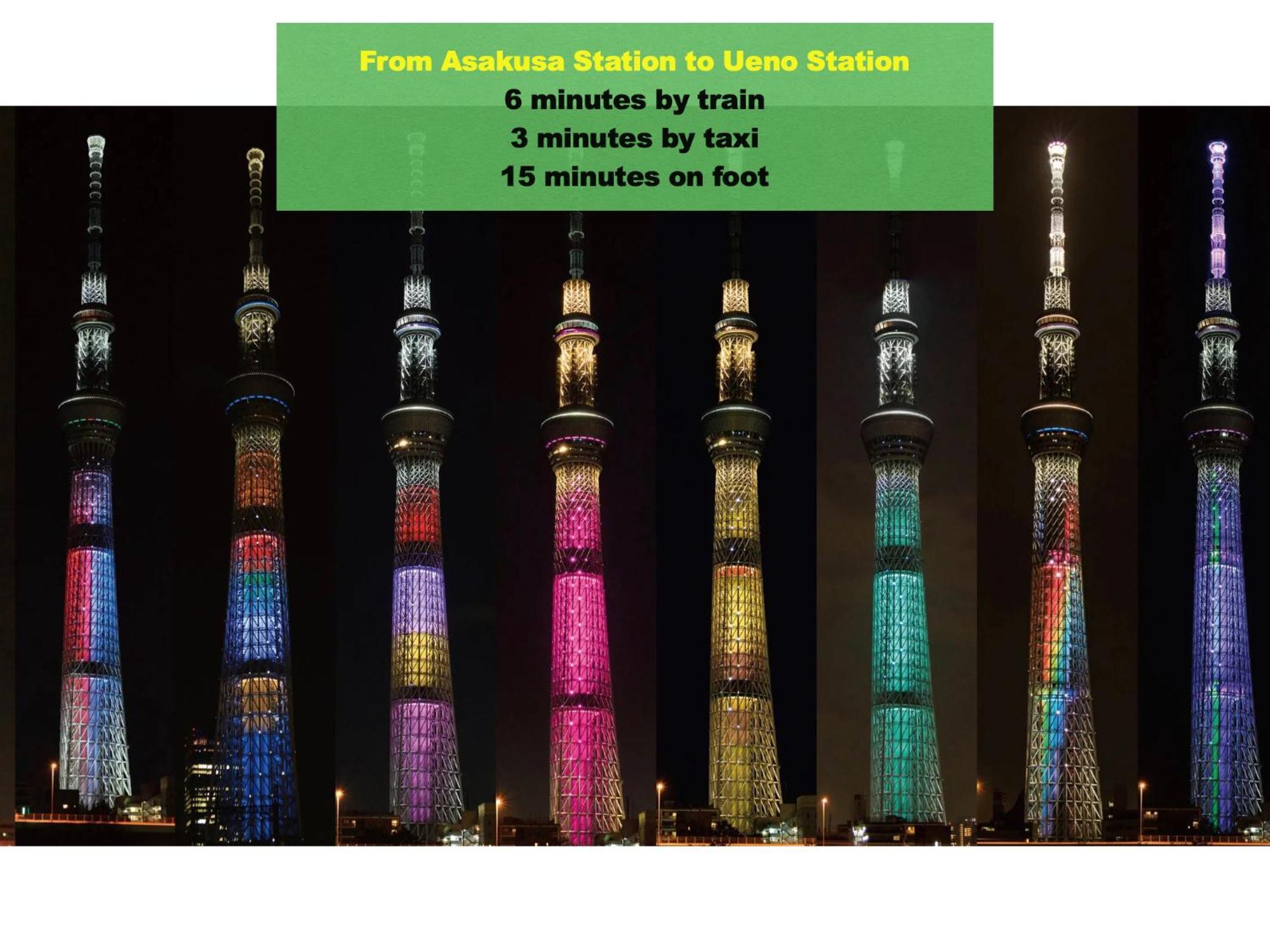 浅草寺3分 浅草駅6分 寝室+リビング2-4人 スカイツリービュー 駅近 成田空港&羽田空港直通 Apartment Tokyo Luaran gambar