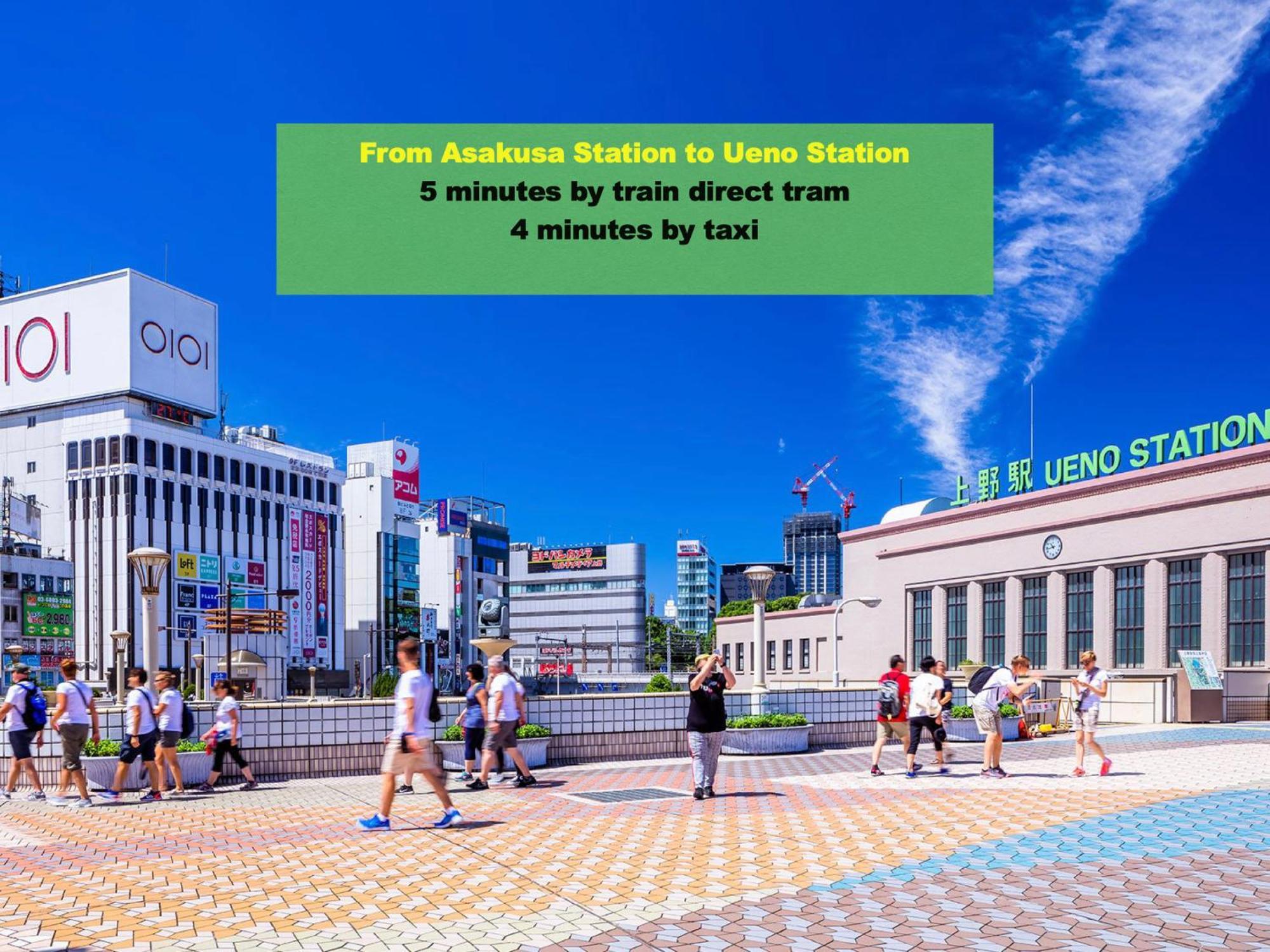 浅草寺3分 浅草駅6分 寝室+リビング2-4人 スカイツリービュー 駅近 成田空港&羽田空港直通 Apartment Tokyo Luaran gambar